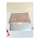 BABY KANGAROO 13-14-15-16 Inc Latte Renk Teddy / Peluş Bilgisayar Çantası, Laptop Kılıfı, Macbook Air Kılıfı