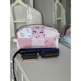 Baby Kangaroo Pembe Patchwork Desenli Dyson Airwrap Uyumlu Saç Şekillendirici Çantası 35x14x12, XXL Makyaj ve Kozmetik Organizer, %100 Pamuklu, Yıkanabilir, Seyahat ve Hediye İçin Ideal