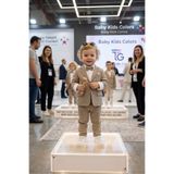 baby kids colors Flamlı keten salaş ceketli takım elbise/gömlek pantolon ceket papyon ZIBINLI