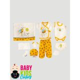 Baby Kids Colors Kutulu Arı Lüx Bebek Zıbın Seti Yenidoğan Hastane Çıkışı Bebek Giyim - Sarı