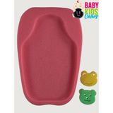 Baby Kids Colors Lüx Küvet Süngeri ve 2 Adet Yıkama Süngeri ( Katlanır Küvetler Için Uygun ) - Kırmızı - Yenidoğan