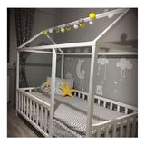 Baby Kinder Çatılı Beyaz Montessori Bebek & Çocuk Karyolası - 90 x 190 cm