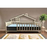 Baby Kinder Delux Doğal Ahşap Montessori Bebek ve Çocuk Karyolası - 80 x 180 cm - Çam