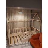 Baby Kinder Extra Montessori Doğal Bebek ve Çocuk Karyolası - 90 x 190 cm - Çam