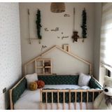 Baby Kinder Fancy Doğal Montessori Bebek ve Çocuk Karyolası - 80 x 180 cm - Çam