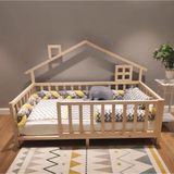 Baby Kinder Luxury Doğal Montessori Bebek Ve Çocuk Karyolası 90x190 cm