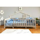Baby Kinder Panorama Doğal Ahşap Montessori Bebek ve Çocuk Karyolası - 100 x 200 cm