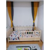 Baby Kinder Roofless Montessori Bebek ve Çocuk Karyolası - 120 x 200 cm - Çam