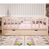 Baby Kinder Selfgen Doğal Montessori Bebek ve Çocuk Karyolası - 90 x 190 cm - Çam