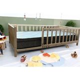 Baby Kinder So Chic Doğal Ahşap Montessori Bebek ve Çocuk Karyolası - 100 x 200 cm - Çam