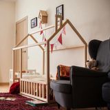Baby Kinder Sunset Montessori Doğal Bebek ve Çocuk Karyolası - 100 x 200 cm - Çam