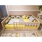 Baby Kinder Trendy Doğal Montessori Bebek ve Çocuk Karyolası (90x200)