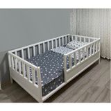 Baby Kinder Wh. Roofless Montessori Yatak Beyaz Çam Malzemeden 120 x 200 cm Tasarım Karyola