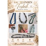 Baby Kişiye Özel Saç Tasarım Gümüş Rengi İmame Tesbih - Kişiye Özel Anı Hediyesi