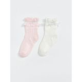 Baby Kız Bebek Soket Çorap 2'li - Pink - 3 - 4 Yaş