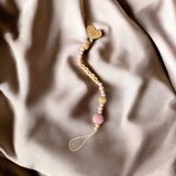 Baby Lifes Doğal Ahşap Emzik Zinciri - Emzik Askısı Ahşap Emzik Zinciri Emzik Tutucu - Pembe