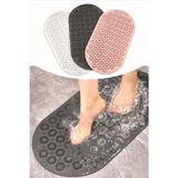 Baby Londy Masajlı Vantuzlu Banyo & Duş Kaydırmazı Paspası Gri - Pembe - Beyaz Suya Dayanıklı Kumaş