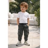 Baby Lory Kids Store Erkek Çocuk Paça Lastikli Kargo Cep Pantolon - Gri - 7 Yaş