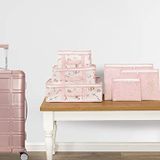 Baby Lüks 6'lı Bavul Organizer Seyahat, Hastane Çantası (Pembe)