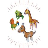 Baby Maket 4 Farklı Hayvan (Geyik, Kurbağa, Horoz, Zürafa)
