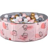 Baby Marine Katlanabilir 150 Adet 5 Renk Top Sevimli Pembe Top Havuzu
