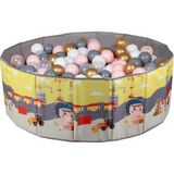 Baby Marine Katlanabilir Top Havuzu + 150 Adet 5 Renk Top - Sevimli Gri