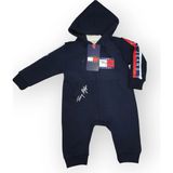 Baby Marka Tomm Desen Kapşonlu Tulum Unisex 6-24 Ay - 2 Yaş - Lacivert
