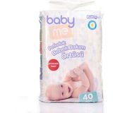 Baby Me Pofuduk Bebek Alt Değiştirme Örtüsü 60x60 cm Sıvı Geçirmez Beyaz Selüloz Kokusuz 40'lı Paket