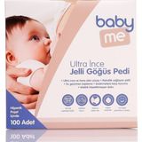 Baby Me Ultra İnce Göğüs Pedi 100'lü – Yüksek Emiş Gücü, Nefes Alabilen ve Su Geçirmez Dış Yüzey