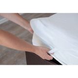 Baby Meva Çocuk Bebek Yatağı Sıvı Geçirmez Alez Dört Köse Lastik 90x190 - 90 x 190 cm - Beyaz