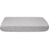 Baby Meva Tek Kişilik Lastikli Fitted Çarşaf 90X200 cm (Gri Yıldızlı) - 90 x 200