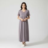 baby mom Anne Gecelik Düğmeli Modelli Yaka Short Sleeve - Pudra
