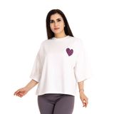baby mom Anne Giyim Hamile Sweatshirt Mini Me Bisiklet Yaka Uzun Kol Ekru -