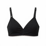 baby mom Anne Kapsız Emzirme Sütyeni Dantel Yaka Strappy - Siyah