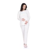 baby mom Baby Mom Anne Pijama Takımı Düğmeli Modelli Yaka Uzun Paça Uzun Kol