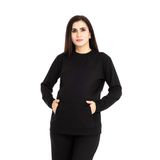 Baby Mom Siyah Emzirme Özellikli Hamile Sweatshirt