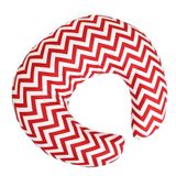 Baby Mom, Zigzag Desenli%100 Pamuk Emzirme ve Destek Minderi, Ergonomik U Şekilli, Yenidoğan Bebek için, Bel ve Sırt Desteği, Yıkanabilir Kılıf