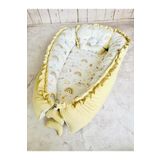 Baby Nest Gökkuşağı Fırfırlı Ortopedik Çift Taraflı Bebek Yatağı Anne Yanı Bebek Yatağı