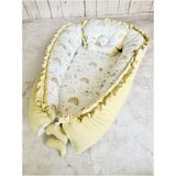 Baby Nest Gökkuşağı Fırfırlı Ortopedik Çift Taraflı Bebek Yatağı karisik-renkli