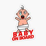 Baby On Board Arabada bebek var Araç Sticker Etiket 19CM md11