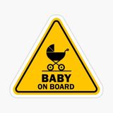 Baby On Board Arabada bebek var Araç Sticker Etiket 19CM md12