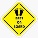 Baby On Board Arabada bebek var Araç Sticker Etiket 19CM md14
