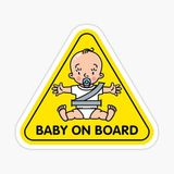 Baby On Board Arabada bebek var Araç Sticker Etiket 19CM md15