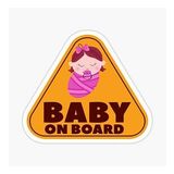 Baby On Board Arabada bebek var Araç Sticker Etiket 19CM md6