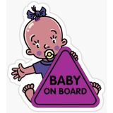 Baby On Board Arabada bebek var Araç Sticker Etiket 19CM md9