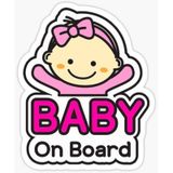 Baby On Board Arabada bebek var Oto Sticker Etiket 19CM md10