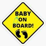 Baby On Board Arabada bebek var Oto Sticker Etiket 19CM md12