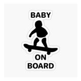 Baby On Board Arabada bebek var Oto Sticker Etiket 19CM md14