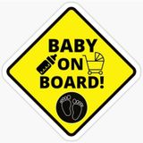 Baby On Board Arabada bebek var Oto Sticker Etiket 19CM md16