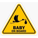 Baby On Board Arabada bebek var Oto Sticker Etiket 19CM md17